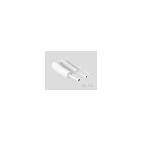 Raychem Heat Shrink Tube, Single Wall, 3:1 I.D. Shrink Ratio, White - 5677864004
