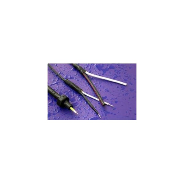 Qualtek Heat Shrink Tube, Thin Wall, 2:1 I.D. Shrink Ratio, Black, 2 in - Q2-F-3/8-01-QB2.0IN-500