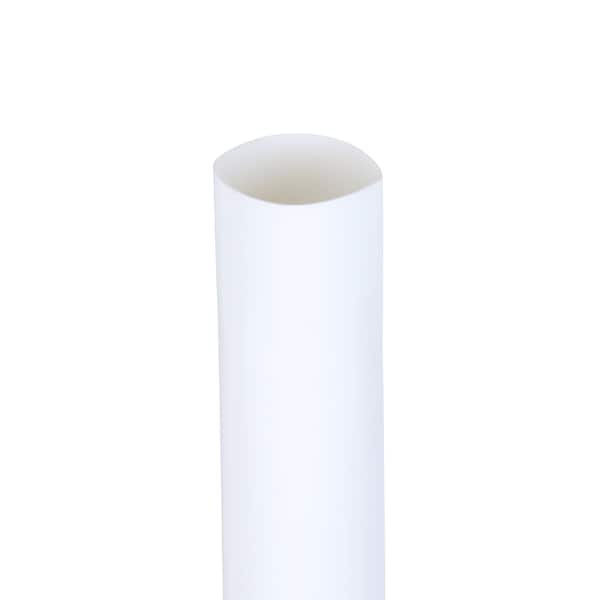 3M Heat Shrink Tube, Thin Wall, 2:1 I.D. Shrink Ratio, 1 in I.D. Before Shrinking, White, 100 ft, 3 PK - FP301-1-100'-WHITE-SPOOL