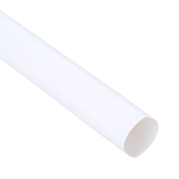 3M Heat Shrink Tube, Thin Wall, 2:1 I.D. Shrink Ratio, 1 in I.D. Before Shrinking, White, 100 ft, 3 PK - FP301-1-100'-WHITE-SPOOL