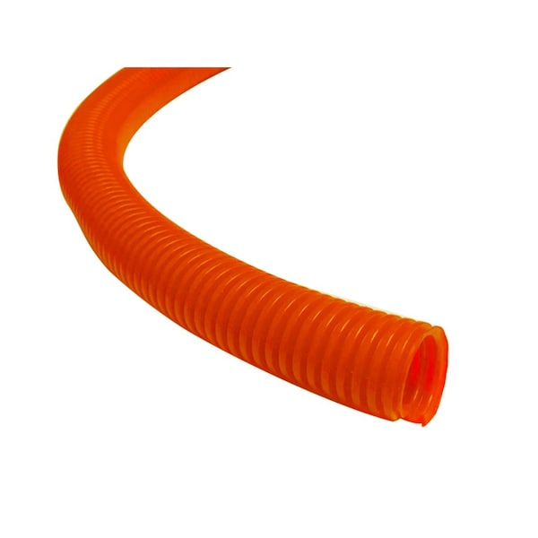 Kable Kontrol Kable Kontrol Convoluted Split Wire Loom Tubing - 1/2" Inside Diameter - 10' Length - Orange - WL903-10-ORANGE