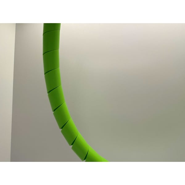 Heli-Tube Forward Cut Cable Sleeve, 0.62 in Inside Dia., 3/4 in to 5 in Max Bundle Dia., 100 ft, Green - HT 3/4 C GR UV-100