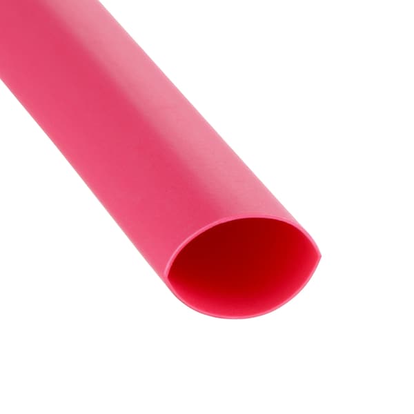 3M Heat Shrink Tube, Thin Wall, 2:1 I.D. Shrink Ratio, 0.5 in I.D. Before Shrinking, Red, 200 ft, 3 PK - FP301-1/2-200'-RED-SPOOL