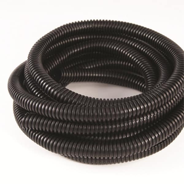 The Best Connection Split convoluted Tubing, 1/4 in, Black, 14 ft - JTT4304F