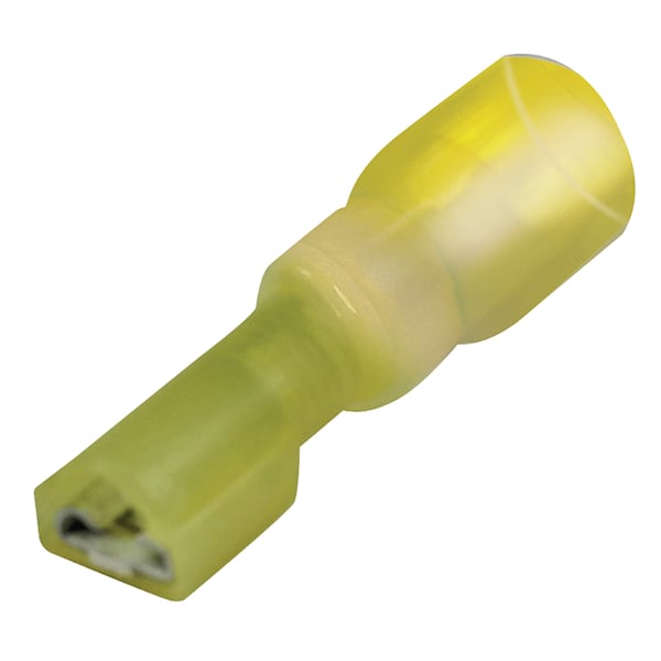 Seachoice Heat Shrink Quick Disconnects, Female, Yellow, 25 Pack - 60311