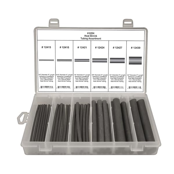 Disco Heat Shrink Tubing, 1/8"-3/4"I.D., 32 pcs. - 8204