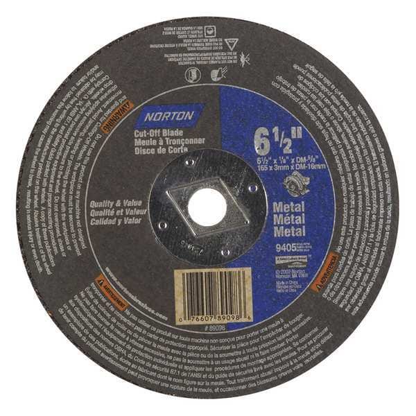 Rueda de Corte Norton Abrasives, Metal, 6-1/2"x1/8"x5/8" - 07660789098