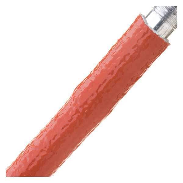 Techflex Braided Cable Sleeve, 5/8 in Inside Dia., Fiberglass, Red - FIA0.63RD10