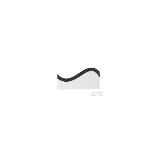 Raychem Heat Shrink Edging Protection, 0.098 in, Black, 48.03 in - 7574442007