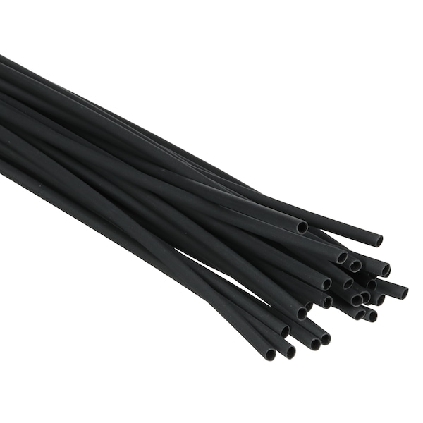 3M Adhesive Lined Heat Shrink Tube, Thin Wall, 3:1 I.D. Shrink Ratio, 0.13 in I.D. Before Shrinking - EPS300-1/8-48"-BLACK-25 PCS
