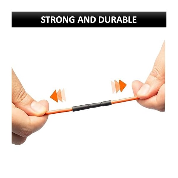 Kable Kontrol Heat Shrink Tube, Single Wall, 4:1 I.D. Shrink Ratio, Black, 4 ft - HS403
