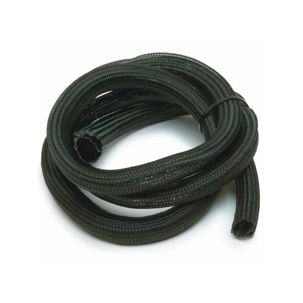 Kable Kontrol Braided Cable Sleeve, 1/2 in Inside Dia., 100 ft, Polyethylene Terephthalate, Black - BSSCE0.50-100