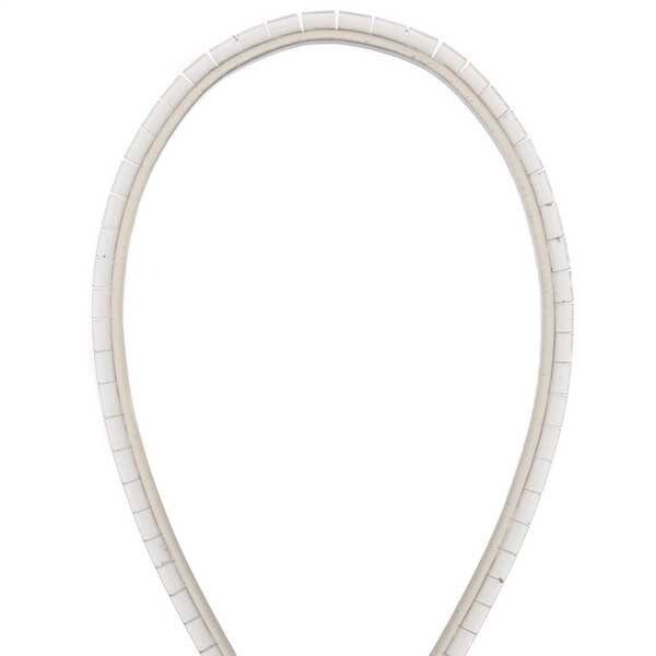 Panduit Spiral Wrap, 4-1/2 in Max Bundle Dia., 100 ft, Polyethylene, Off White - T62F-C