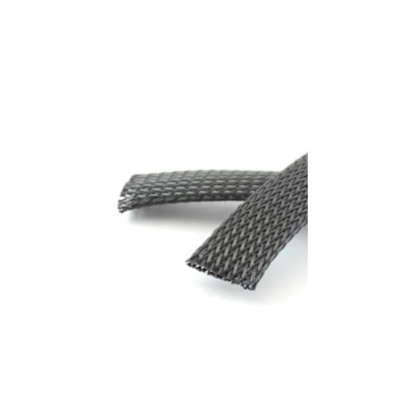 Delfingen Cable Sleeve, 0.52 in Max Bundle Dia., 1 ft, Polyester, Black - 000000000000120948