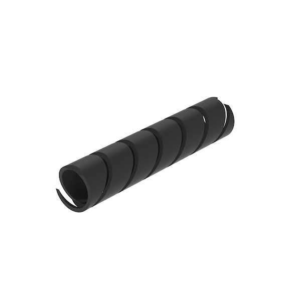 Panduit Spiral Wrap, 3 in Max Bundle Dia., 100 ft, Polyethylene, Black - T38FR-C20Y
