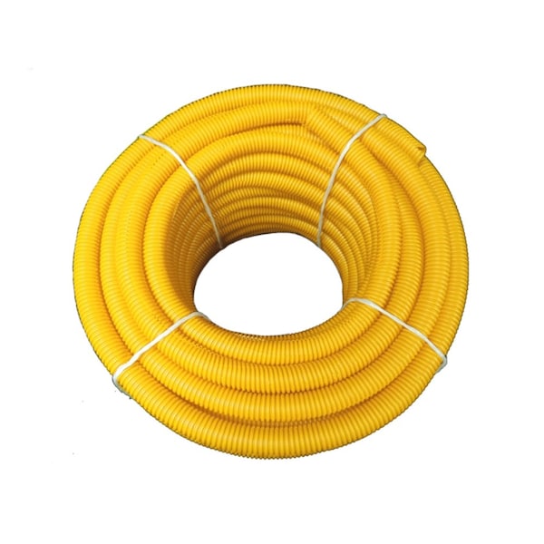 Kable Kontrol Kable Kontrol Convoluted Split Wire Loom Tubing - 1/4" Inside Diameter - 100' Length - Yellow - WL901-SP100-YELLOW
