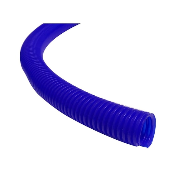 Kable Kontrol Kable Kontrol Convoluted Split Wire Loom Tubing - 3/4" Inside Diameter - 10' Length - Blue - WL904-10-BLUE