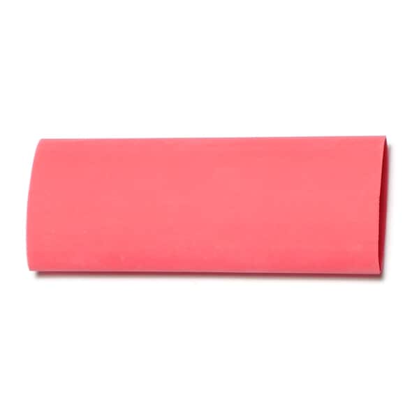 Midwest Fastener Heat Shrink Tube, Thin Wall, Red, 3 in, 5 PK - 73091
