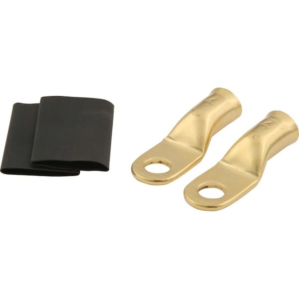 Quickcar Racing Products Power Ring - 4 AWG - 0.25 in. Hole with Heat Shrink - QRP57-525
