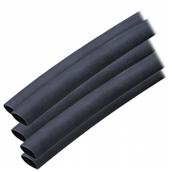 Safety First Adhesive Lined Heat Shrink Tube, 3:1 I.D. Shrink Ratio, Black, 6 in, 5 PK - SA2933672