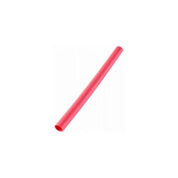 Acoustic Heat Shrink Tube, Thin Wall, 2:1 I.D. Shrink Ratio, Red, 4 in - AC669339