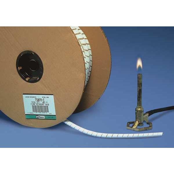 Panduit Spiral Wrap, 2 in Max Bundle Dia., 100 ft, Polyethylene, Natural - T25FR-CY