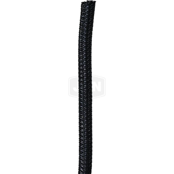 Aftermarket Braided Cable Wrap, 1/4 in Inside Dia., Polyethylene Terephthalate, Black - 605-19004-100-JN