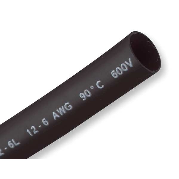 Shrink-Kon Adhesive Lined Heat Shrink Tube, Heavy Wall, 3:1 I.D. Shrink Ratio, 0.35 in I.D. Before Shrinking - HS16-12L
