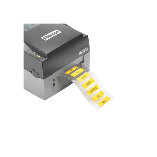 Panduit Heat Shrink Label, 3:1 I.D. Shrink Ratio, Yellow, 1/4 in - H200X025H2T-2