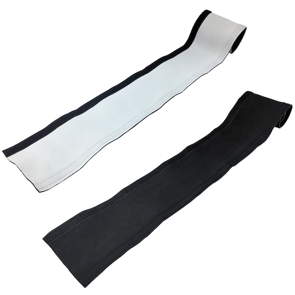 Electriduct Braided Cable Wrap, 1-1/4 in Inside Dia., 5 ft, Neoprene, Black; White - WL-J-NCW-V-125-5FT-BK/WT