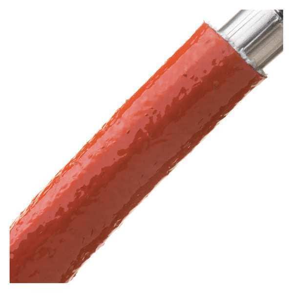 Techflex Braided Cable Sleeve, 3/4 in Inside Dia., Fiberglass, Red - FIA0.75RD10