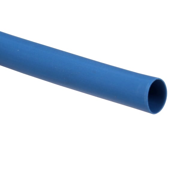 3M Heat Shrink Tube, Thin Wall, 2:1 I.D. Shrink Ratio, 0.25 in I.D. Before Shrinking, Blue, 200 ft - FP301-1/4-200'-BLUE-SPOOL
