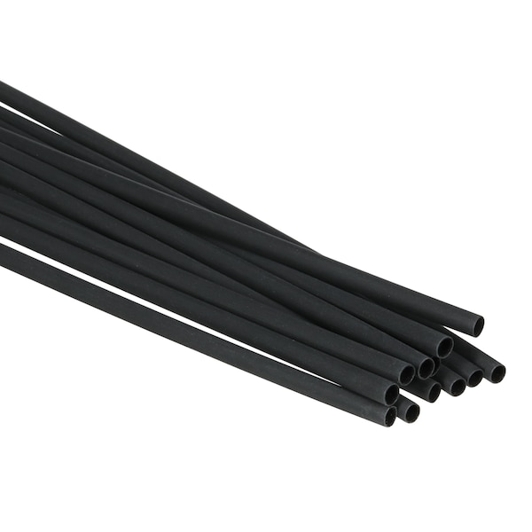 3M Adhesive Lined Heat Shrink Tube, Thin Wall, 3:1 I.D. Shrink Ratio, 0.19 in I.D. Before Shrinking - EPS300-3/16-48"-BLACK-250 PCS