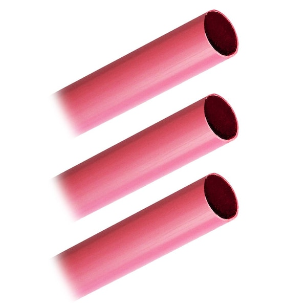 Pacer Group Heat Shrink Tube, Heavy Wall, Red, 12 in - BHW3/4-12RD-3
