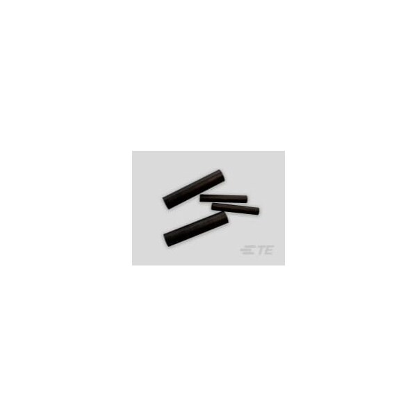 Raychem Heat Shrink Tube, Dual Wall, 4:1 I.D. Shrink Ratio, Black, 2.953 in - 130599P003