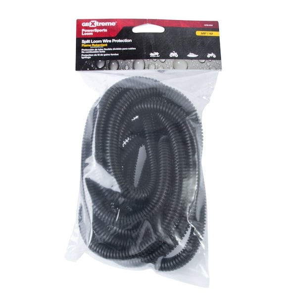 Gardner Bender Gardner Bender Xtreme 3/8 in. D X 120 in. L Black Polyethylene Split Loom - XTM-450