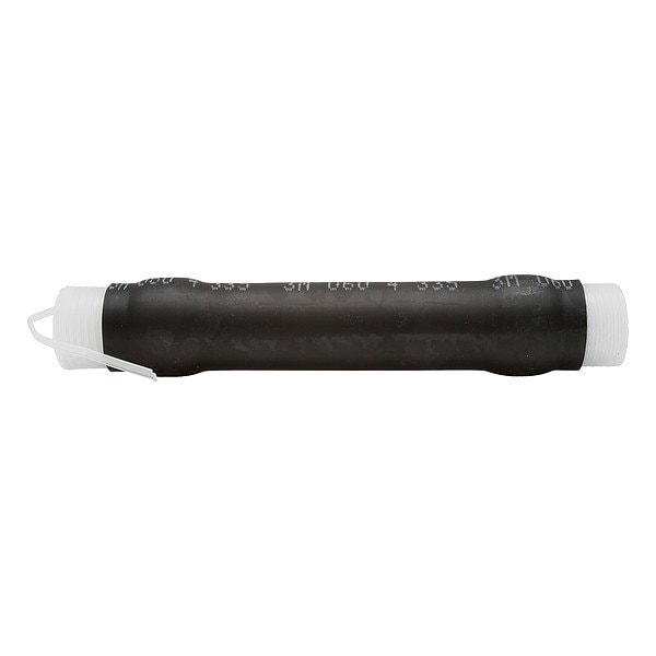 3M Cold Shrink Insulator, 6:1 I.D. Shrink Ratio, 1.51 in I.D. Before Shrinking, Black, 9 in - QI-6-4/0-9-(M)