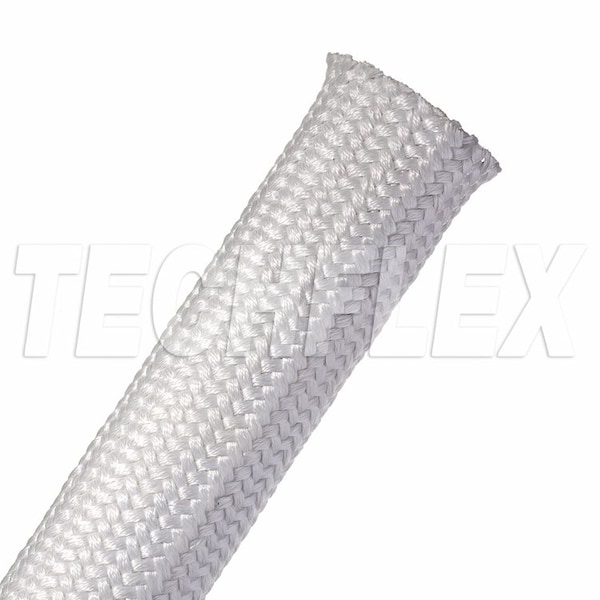 Techflex Braided Cable Sleeve, 1-1/2 in Inside Dia., 1-1/2 in Max Bundle Dia., 50 ft, Natural - SLN1.50NT
