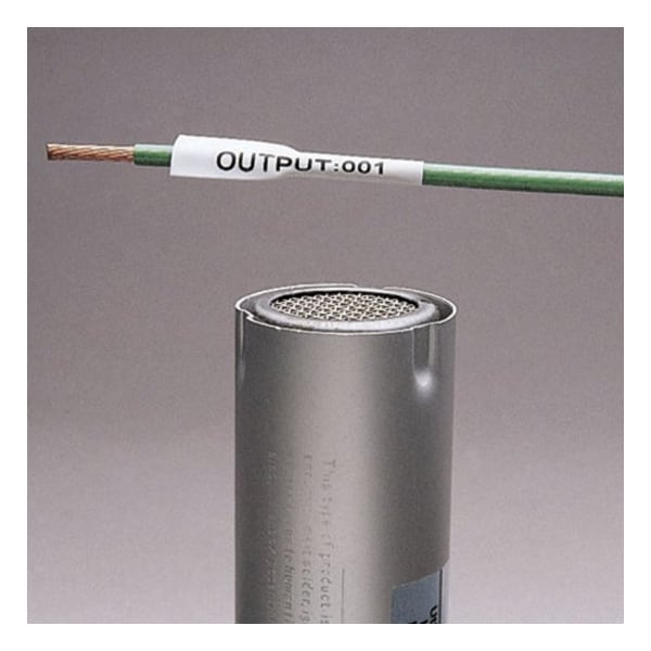 Panduit Heat Shrink Label, 3:1 I.D. Shrink Ratio, Yellow, 0.44 in - H000X044H2C