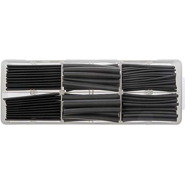 Dorman Heat Shrink Tube Assortment, 1/16 in, 1/8 in, 3/16 in, 1/4 in, 3/8 in, 1/2 in, Black, Gray - D18-87500