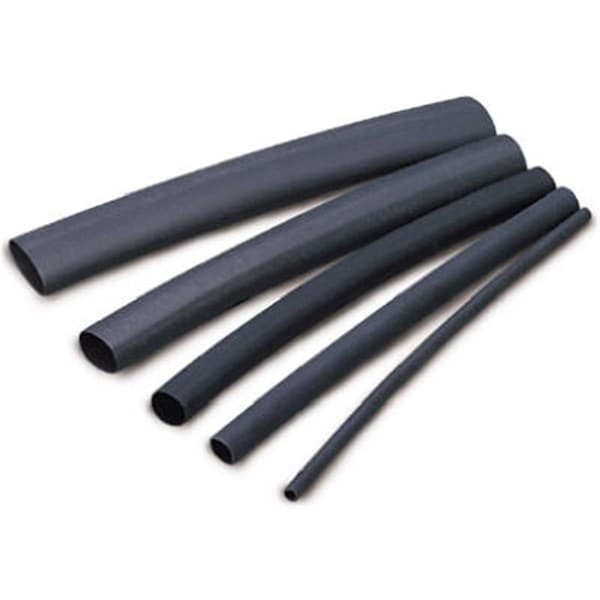 Vortex Heat Shrink Tube, 2:1 I.D. Shrink Ratio, Black, 8 PK - VO834060