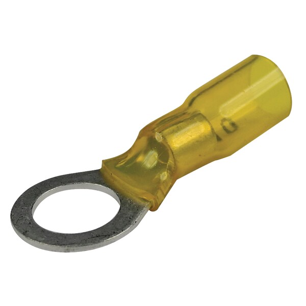 Seachoice Heat Shrink Ring Terminals, Yellow, 25 Pack - 60061