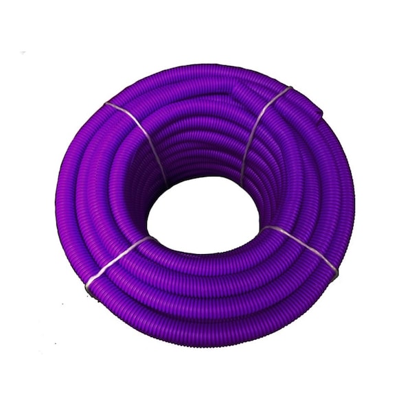 Kable Kontrol Kable Kontrol Convoluted Split Wire Loom Tubing - 1/2" Inside Diameter - 100' Length - Purple - WL903-SP100-BEIGE