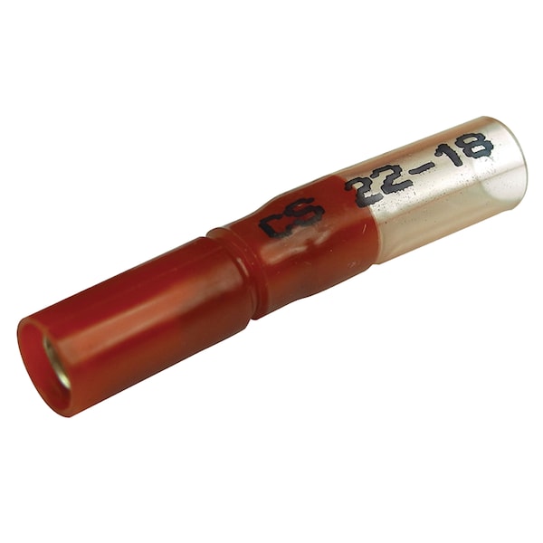 Seachoice Insulated Heat Shrink Bullet Terminals, Female, Red, 25 Pack - 61721