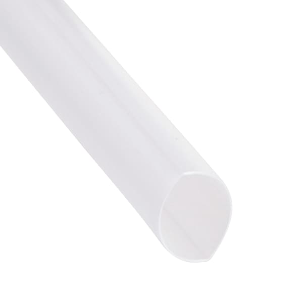 3M Heat Shrink Tube, Thin Wall, 2:1 I.D. Shrink Ratio, 0.5 in I.D. Before Shrinking, Clear, 100 ft - FP301-1/2-100'-CLEAR-SPOOL