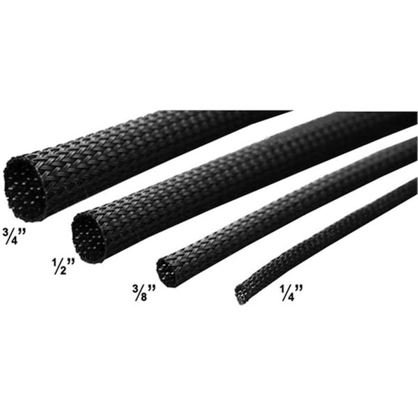 Xscorp 100 ft. Spool of .75 in. Black Expandable Sleeving Tube - ET341BK