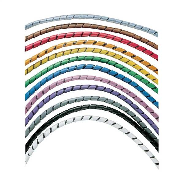Panduit Spiral Wrap, 2 in Max Bundle Dia., 100 ft, Polyethylene, Off White - T25R-CY