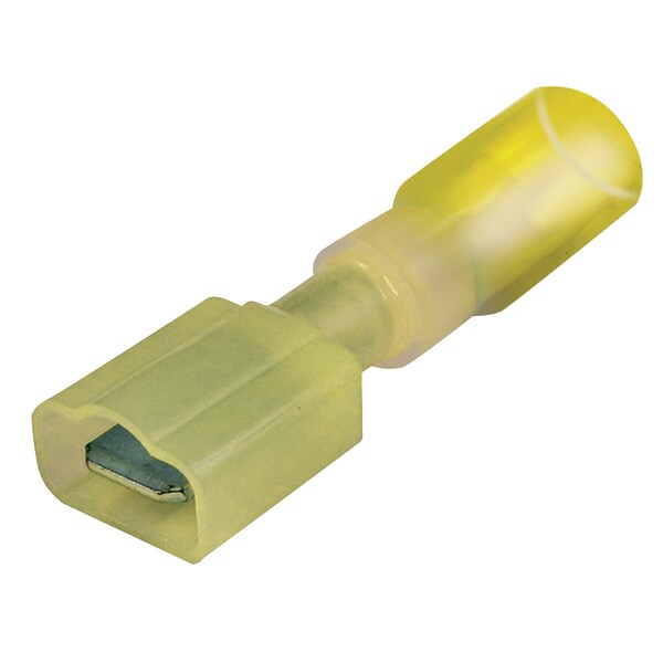 Seachoice Heat Shrink Quick Disconnects, Male, Yellow, 25 Pack - 60321
