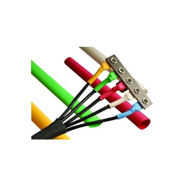 Alpha Wire Heat Shrink Tube, Single Wall, 2:1 I.D. Shrink Ratio, Black, 500 ft - F221B1/8 BK206