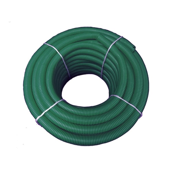 Kable Kontrol Kable Kontrol Convoluted Split Wire Loom Tubing - 1/4" Inside Diameter - 100' Length - Green - WL901-100-GREEN